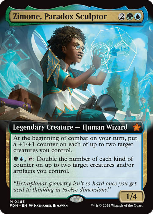 Zimone, Paradox Sculptor (FDN-483) - mythic: (Extended Art)