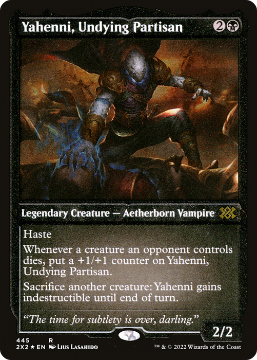 Yahenni, Undying Partisan (2X2-445) - rare - Etched Foil
