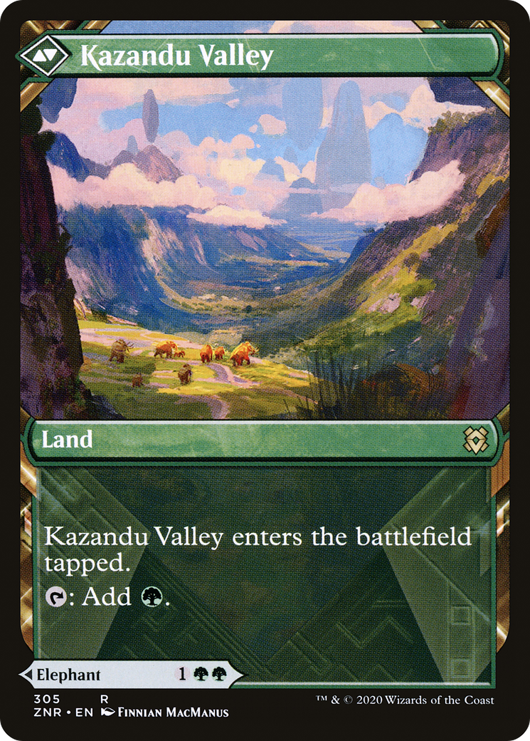 Kazandu Mammoth // Kazandu Valley (ZNR-305) - rare: (Showcase) - Foil