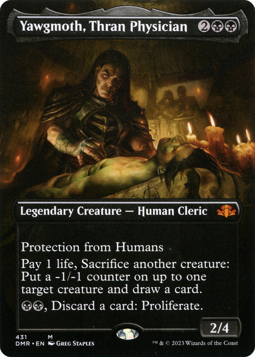 Yawgmoth, Thran Physician (DMR-431) - mythic (Borderless)