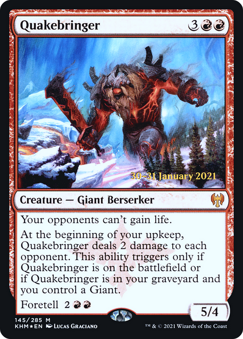 Quakebringer (PRE-145S) - mythic - Foil