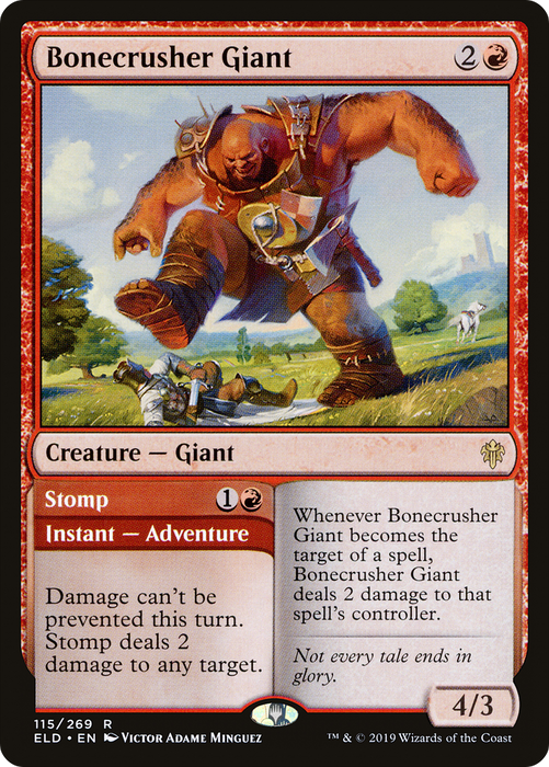 Bonecrusher Giant // Stomp (ELD-115) - rare - Foil