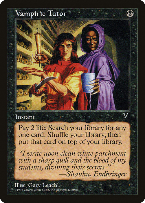 Vampiric Tutor (VIS-072) - rare