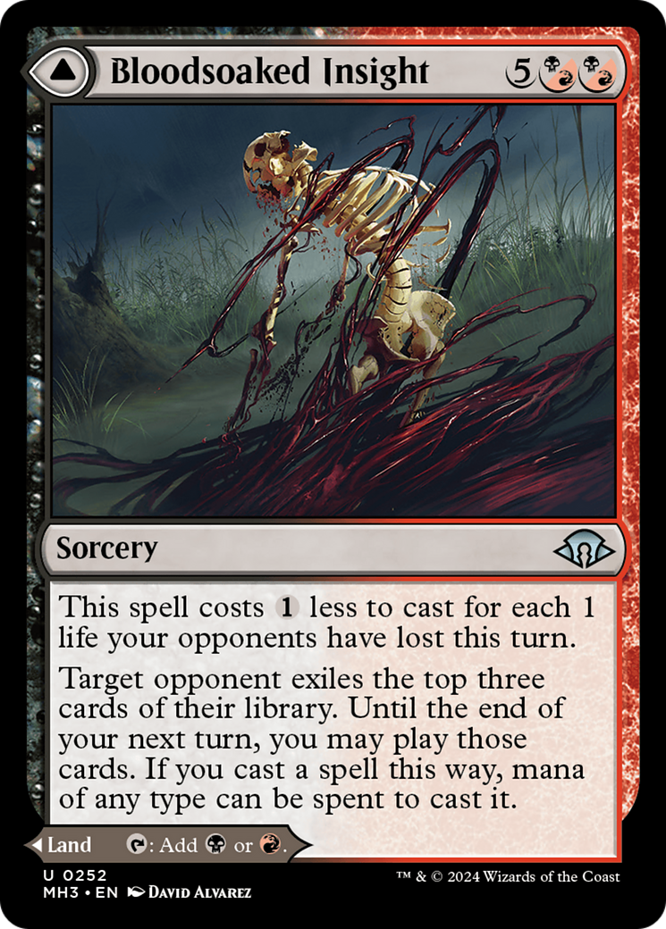 Bloodsoaked Insight // Sanguine Morass (MH3-252) - uncommon - Foil