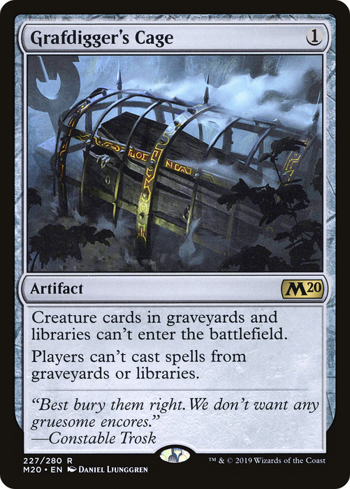 Grafdigger's Cage (M20-227) - rare - Foil