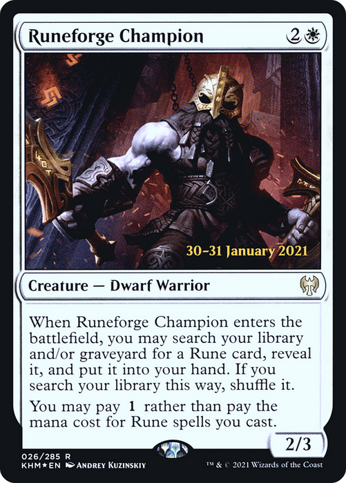 Runeforge Champion (PRE-26S) - rare - Foil