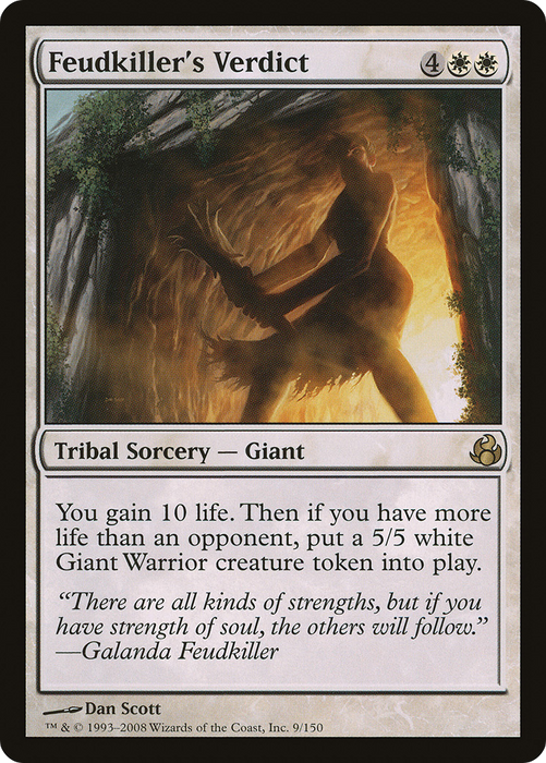 Feudkiller's Verdict (MOR-009) - rare - Foil