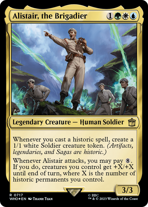 Alistair, the Brigadier (WHO-717) - rare - Foil