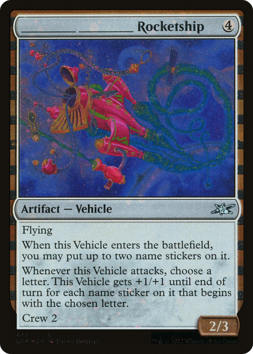 _____ _____ Rocketship (UNF-477) - uncommon - Foil