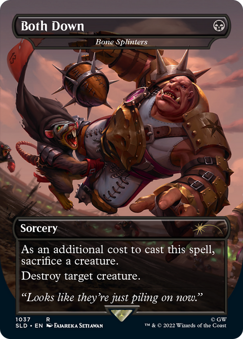 Bone Splinters (SLD-1037) - rare / Both Down (Borderless)