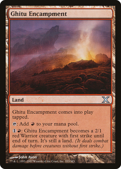 Ghitu Encampment (10E-353) - uncommon