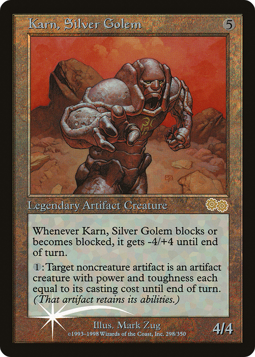 Karn, Silver Golem (ARENA-008) - rare - Foil