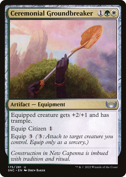 Ceremonial Groundbreaker (SNC-175) - uncommon - Foil