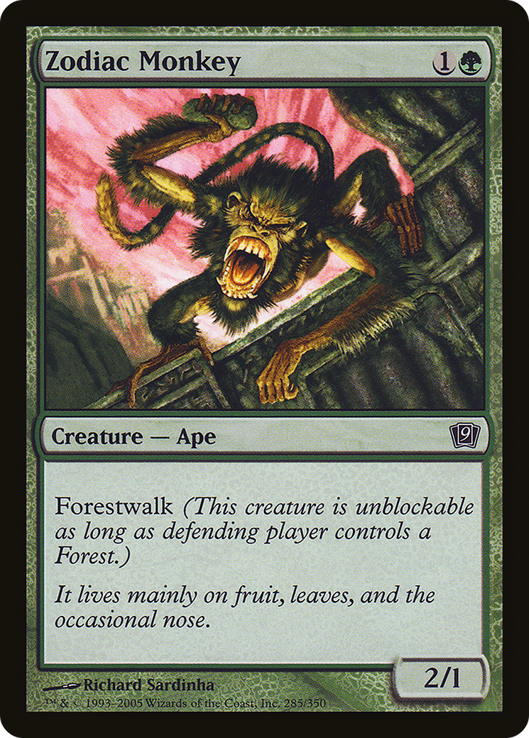 Zodiac Monkey (9ED-285★) - common - Foil
