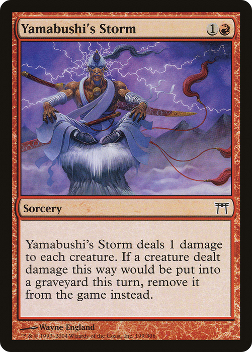 Yamabushi's Storm (CHK-199) - common - Foil