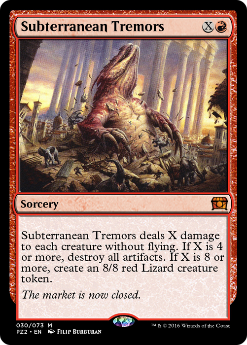 Subterranean Tremors (PZ2-030) - mythic - Foil