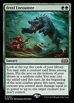 Feral Encounter (PPWOE-169P) - rare - Foil