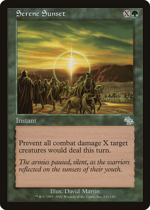 Serene Sunset (JUD-131) - uncommon - Foil