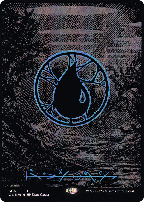 Island (ONE-366) - common (Borderless) - Foil