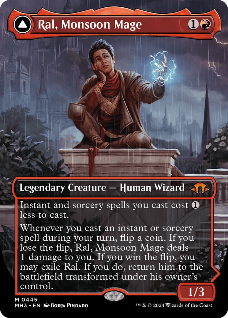 Ral, Monsoon Mage // Ral, Leyline Prodigy (MH3-445) - mythic (Borderless)