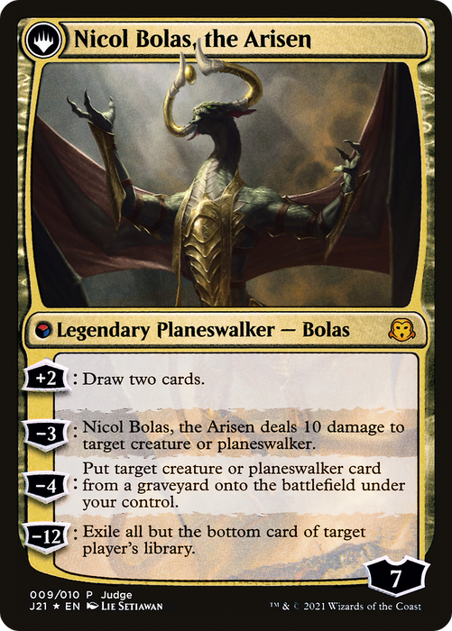 Nicol Bolas, the Ravager // Nicol Bolas, the Arisen (JDG-009) - mythic: (originpwdfc) - Foil
