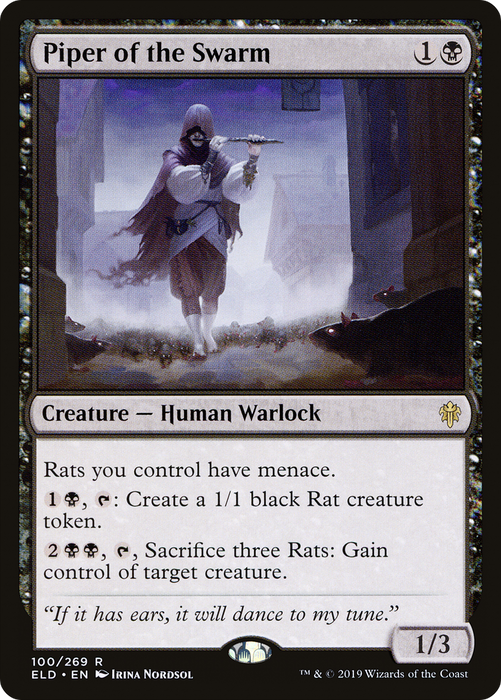 Piper of the Swarm (ELD-100) - rare - Foil