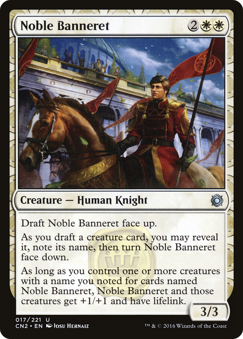 Noble Banneret (CN2-017) - uncommon: (draft) - Foil