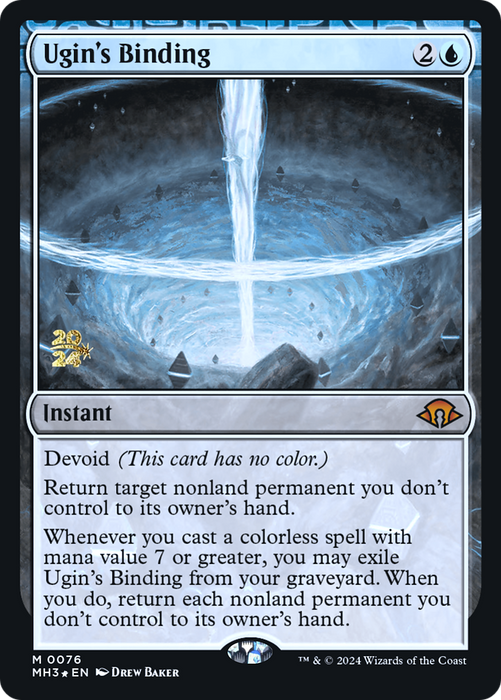 Ugin's Binding (PRE-76S) - mythic: (devoid) - Foil