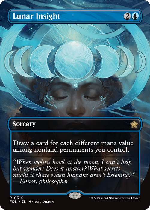 Lunar Insight (FDN-310) - rare (Borderless) - Foil