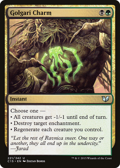 Golgari Charm (C15-221) - uncommon