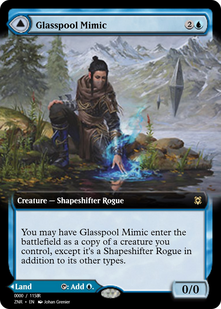 Glasspool Mimic // Glasspool Shore (PRM-83872) - rare
