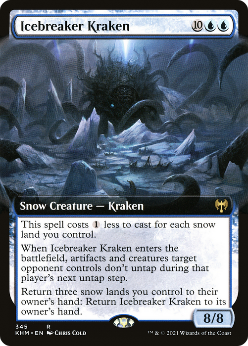 Icebreaker Kraken (KHM-345) - rare: (Extended Art, snow)