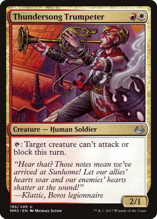 Thundersong Trumpeter (MM3-195) - uncommon - Foil