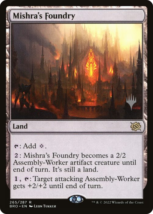 Mishra's Foundry (PPBRO-265P) - rare - Foil