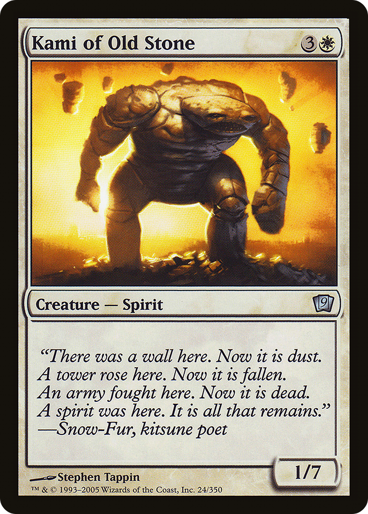 Kami of Old Stone (9ED-24★) - uncommon - Foil