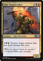 Ogre Siegebreaker (M20-215) - uncommon - Foil