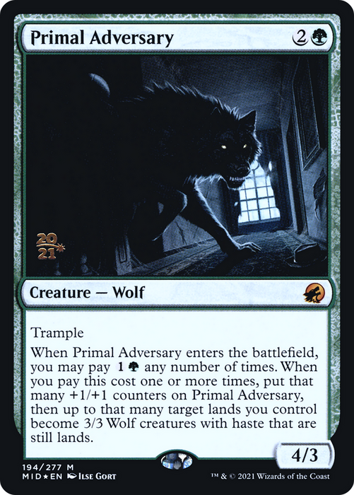 Primal Adversary (PRE-194S) - mythic - Foil