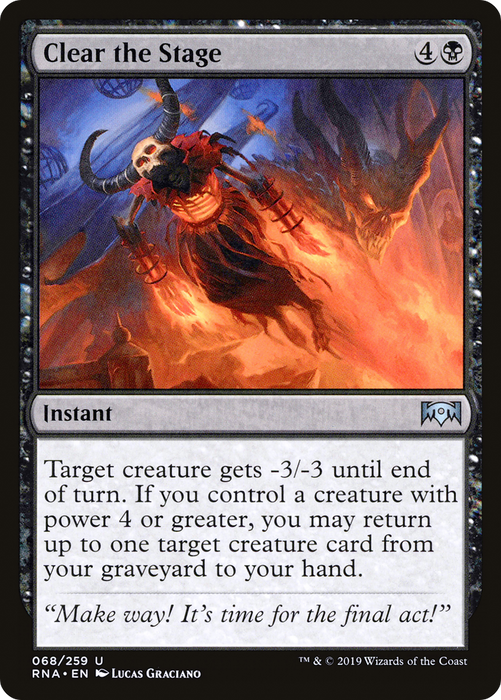Clear the Stage (RNA-068) - uncommon - Foil