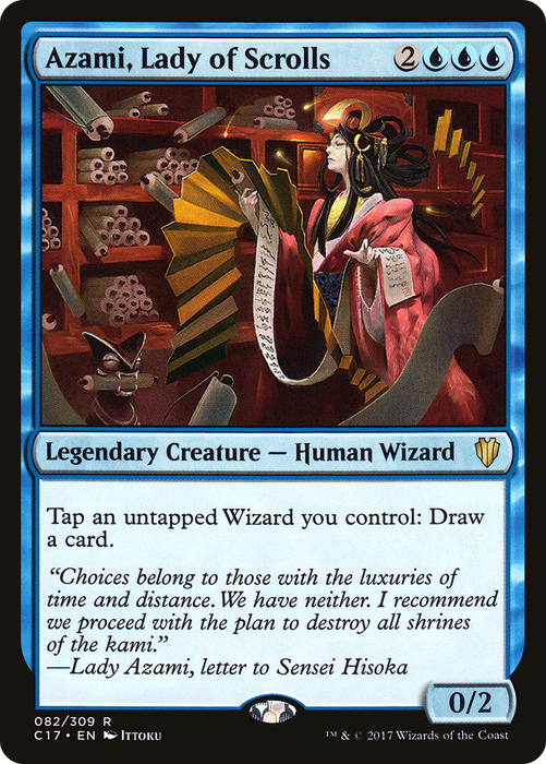 Azami, Lady of Scrolls (C17-082) - rare