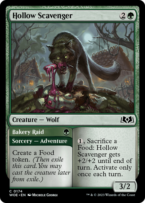 Hollow Scavenger // Bakery Raid (WOE-174) - common - Foil