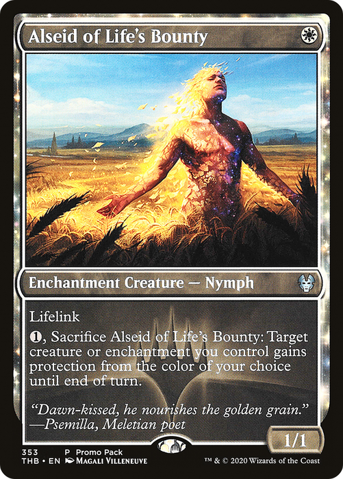 Alseid of Life's Bounty (PPTHB-353) - uncommon: (enchantment) - Foil
