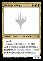 The Judge of Height (UNK-RZ05F) - rare