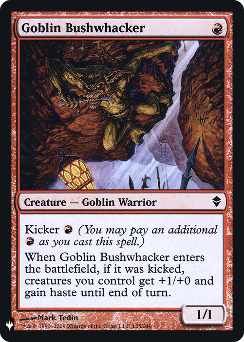 Goblin Bushwhacker (LIST-ZEN-125) - common - Foil
