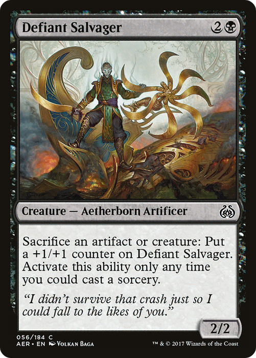 Defiant Salvager (AER-056) - common - Foil