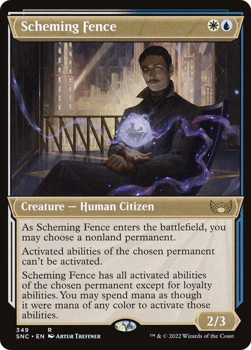 Scheming Fence (SNC-349) - rare: (Showcase) - Foil