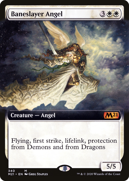 Baneslayer Angel (M21-340) - mythic: (Extended Art) - Foil