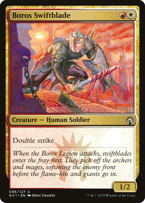 Boros Swiftblade (GR1-086) - uncommon