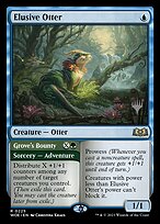 Elusive Otter // Grove's Bounty (PPWOE-225P) - rare - Foil