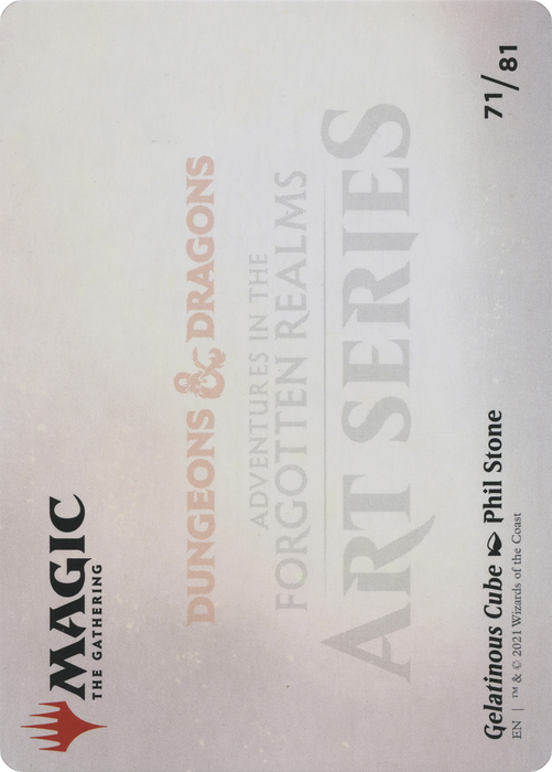 Gelatinous Cube // Gelatinous Cube (AAFR-071) - common (Borderless) - Foil