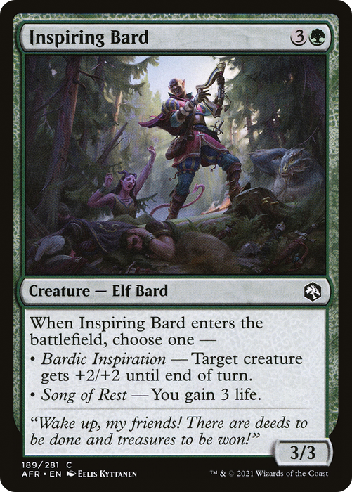Inspiring Bard (AFR-189) - common - Foil